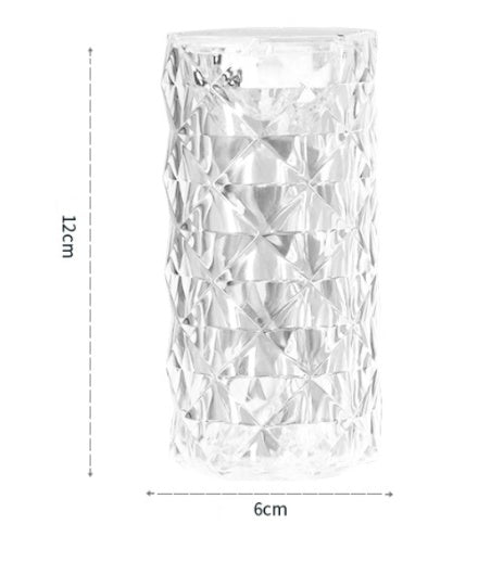 Rose Crystal Night Lamp – Romantic Bedside Light