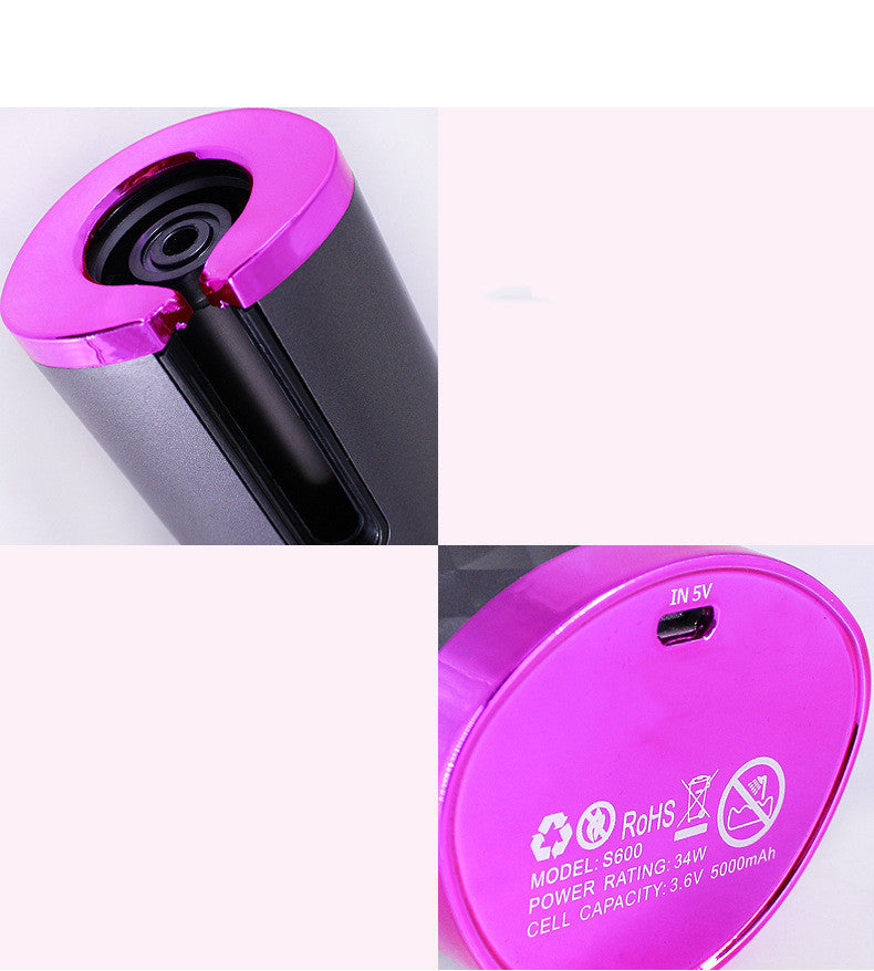 Portable Automatic Hair Curler with LCD Display – Ceramic Rotating Iron