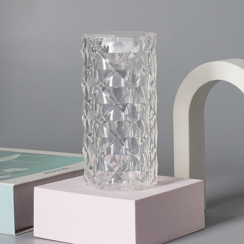 Rose Crystal Night Lamp – Romantic Bedside Light