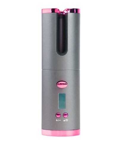 Portable Automatic Hair Curler with LCD Display – Ceramic Rotating Iron