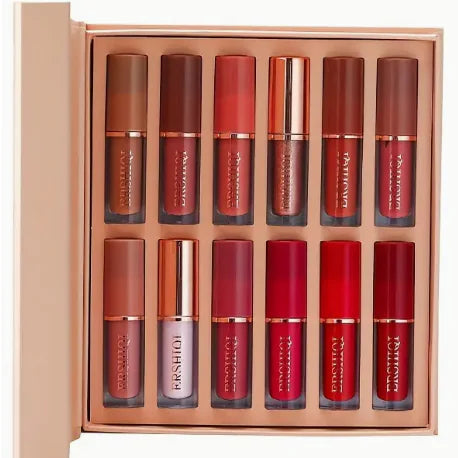 12 pcs Moisturizing Velvet Matte Lipstick Box