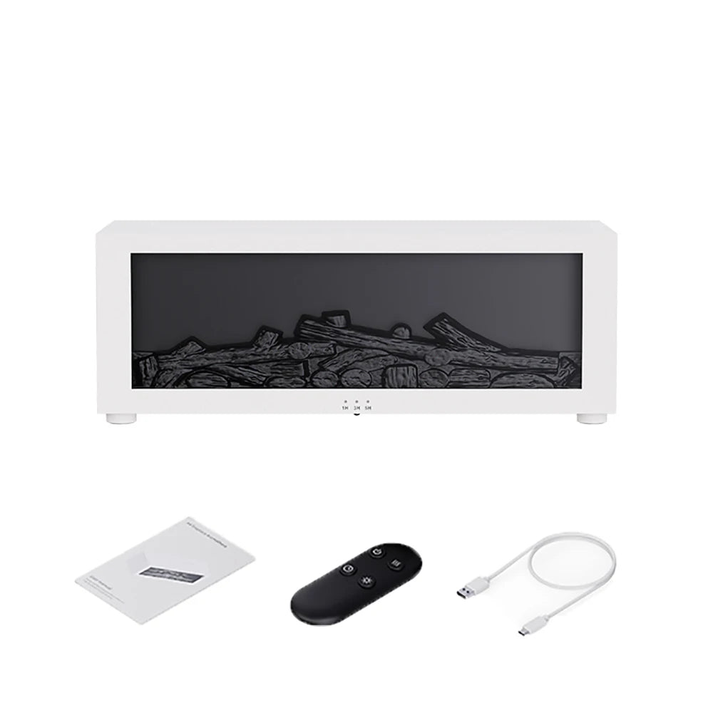 Flame Aroma Humidifier with Essential Oils & LED