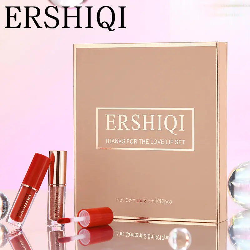 12 pcs Moisturizing Velvet Matte Lipstick Box